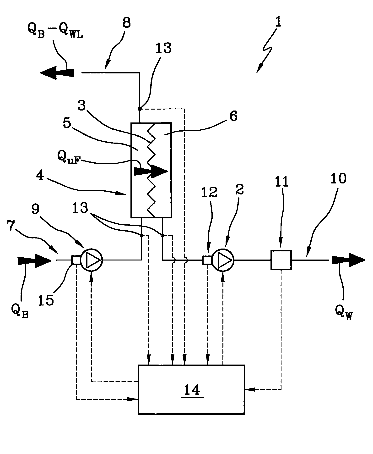 Machine and procedure for extracorporeal treatment of blood