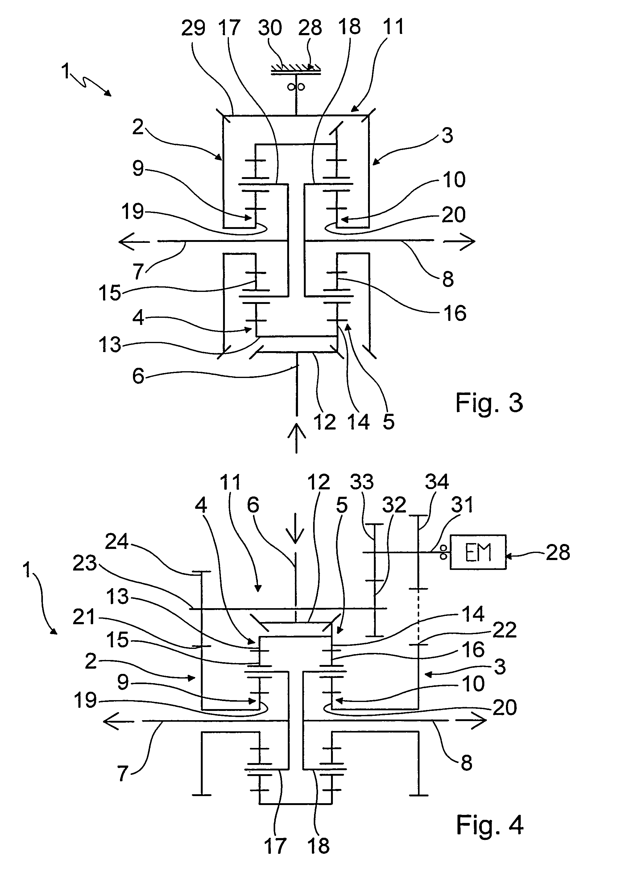 Transmission for distributing a drive torque