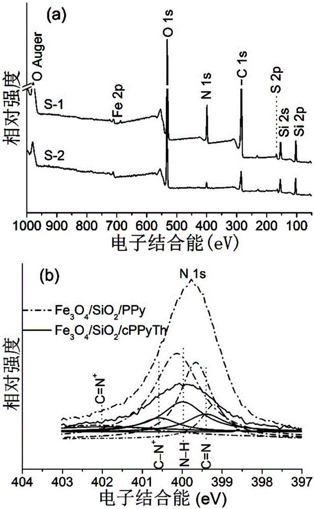 Magnetic nano composite and preparation method and application thereof