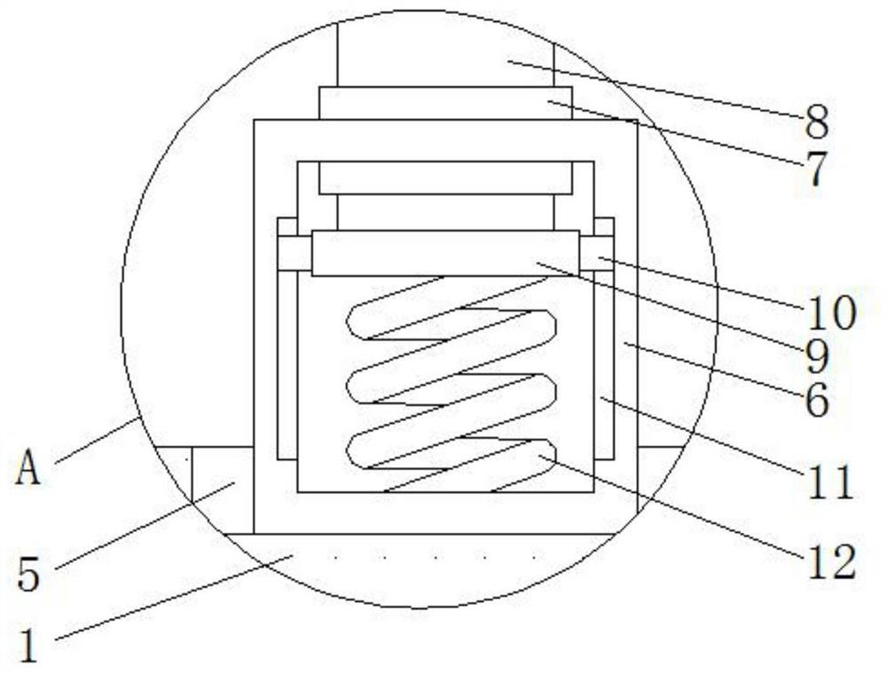 Shock absorption device for new energy automobile battery