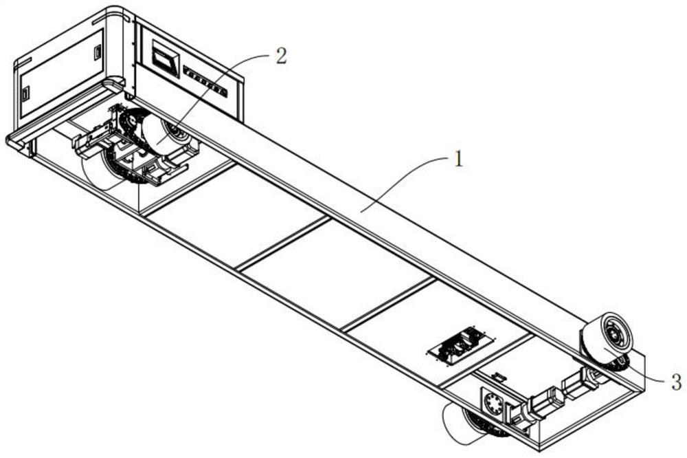 Long-distance chassis mechanism and AGV