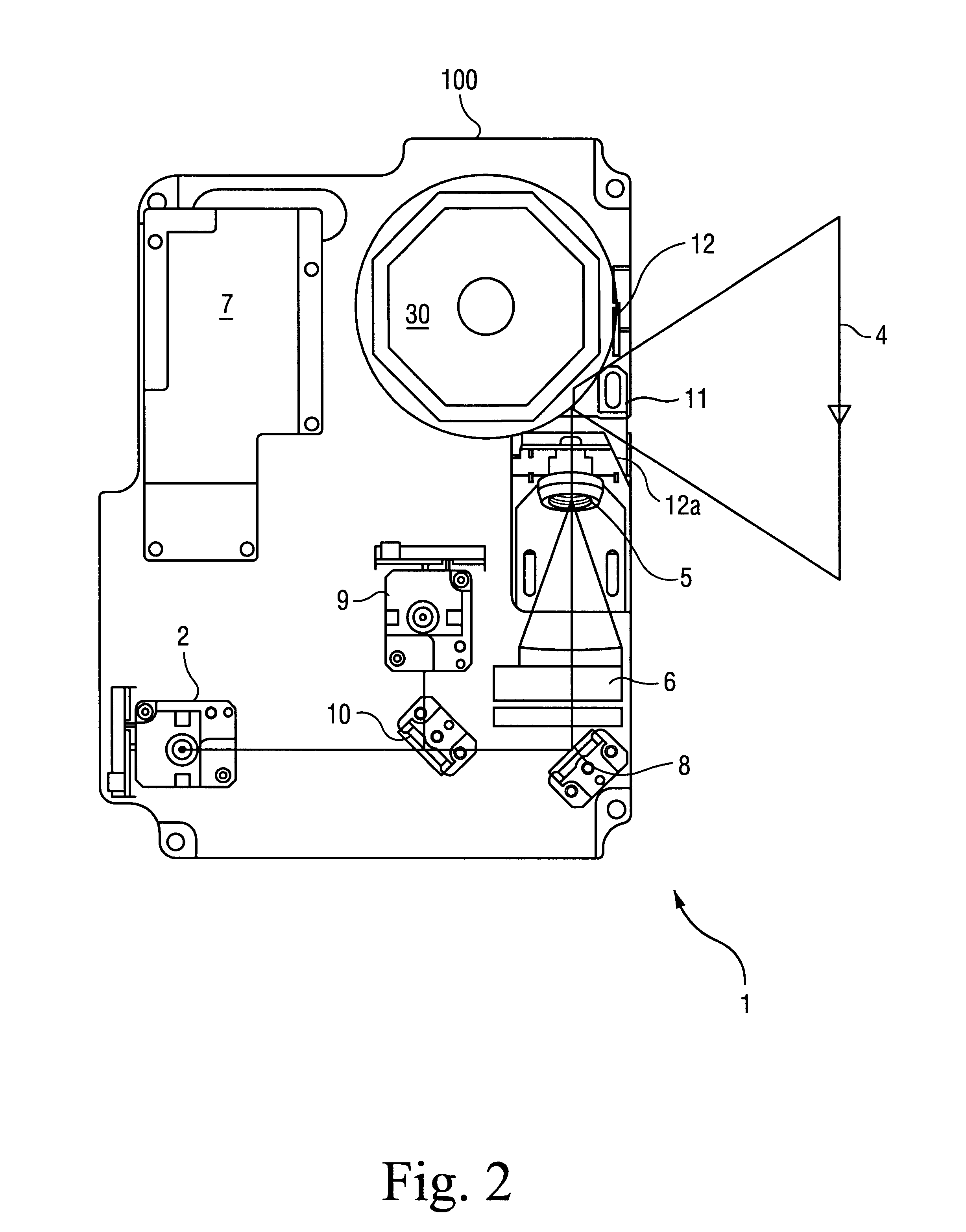 Method and a device for measuring the distance of an object