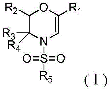 Method for preparing N-sulfonyl-1,4-oxazine derivative