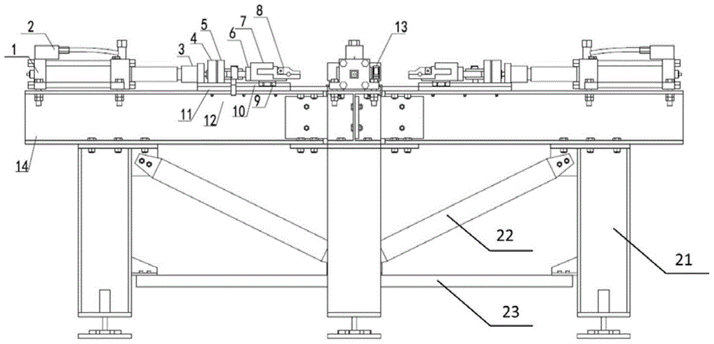 Biaxial extension test device