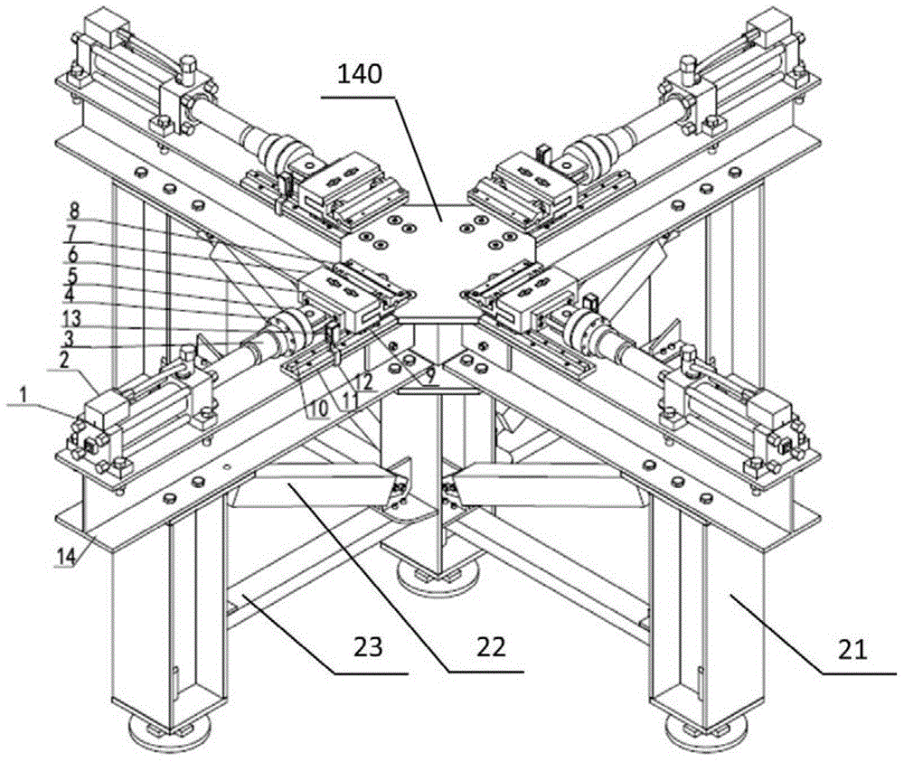 Biaxial extension test device