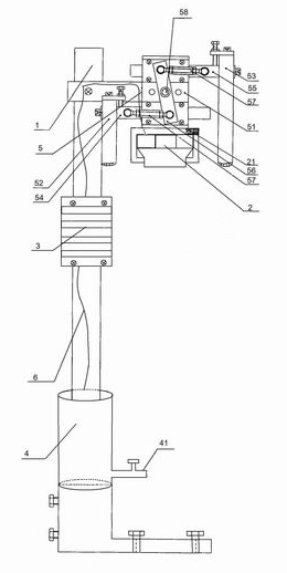 Inflatable protective device for sealing machine with energy-saving lamp tube