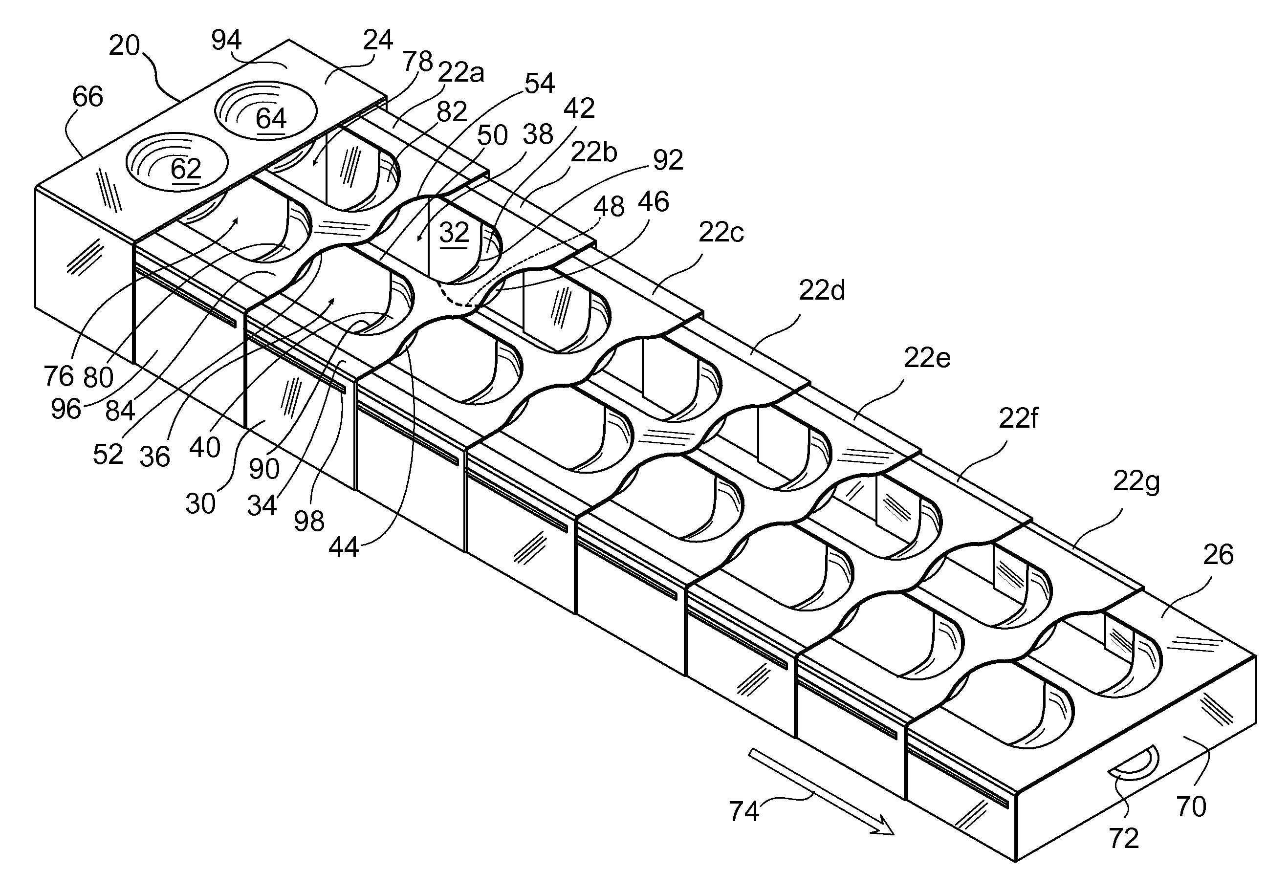 Telescoping egg container