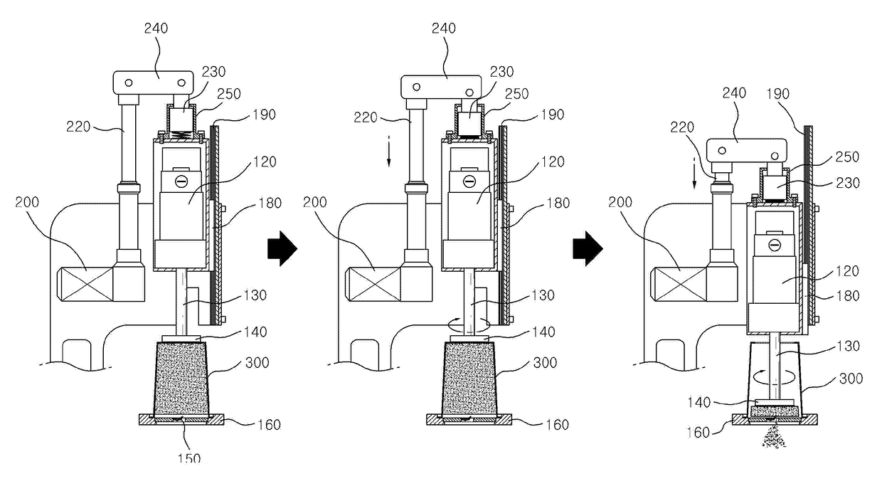 Machine for shaving and pressing ice cream