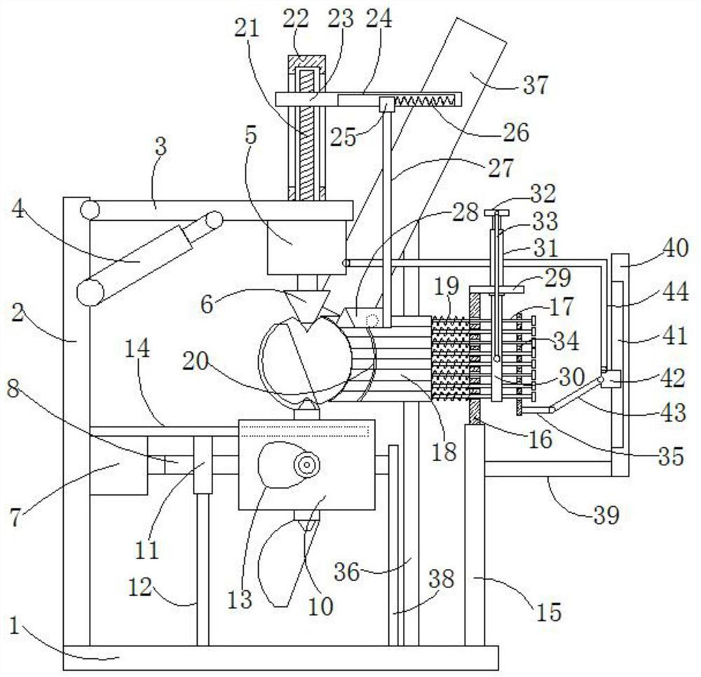 A convenient and automatic fruit peeling equipment