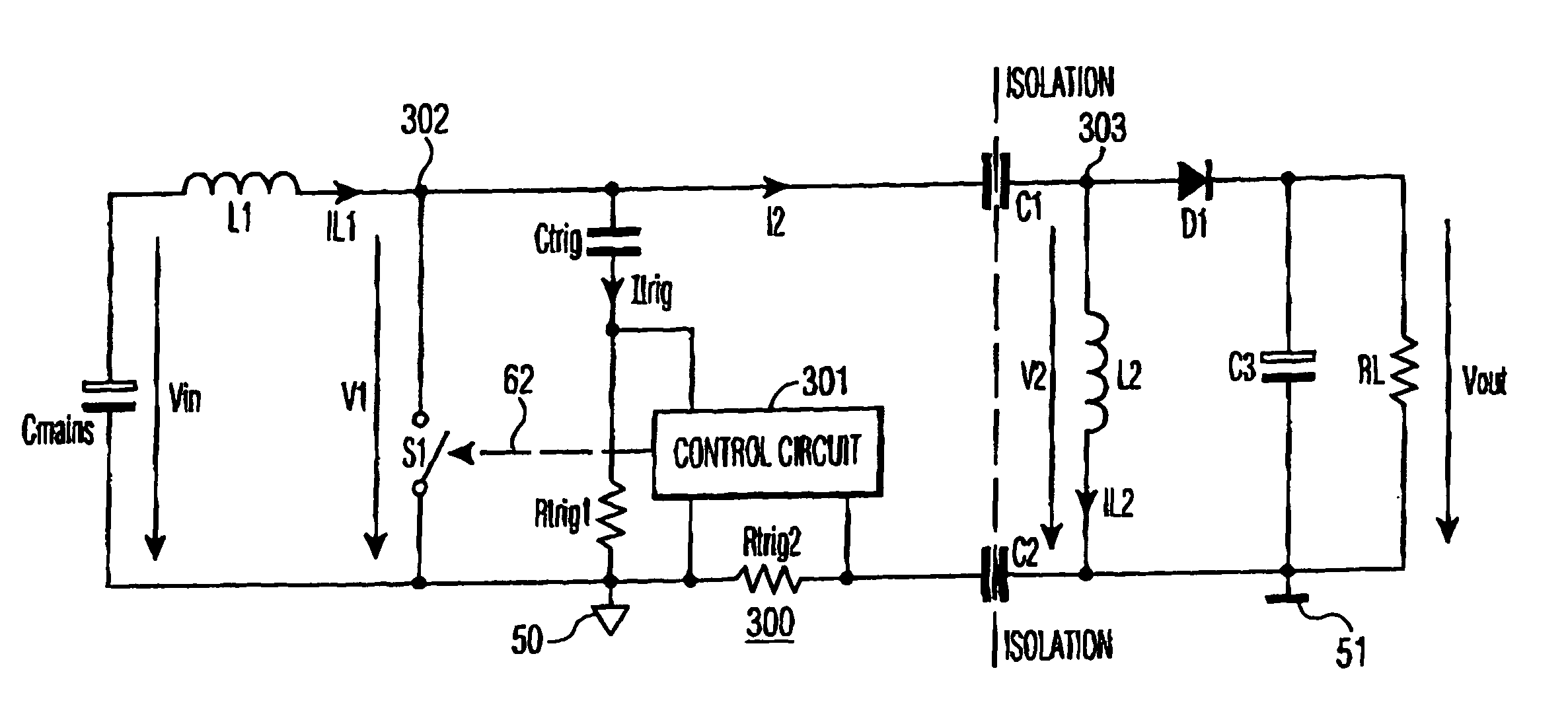 Capacitively coupled power supply