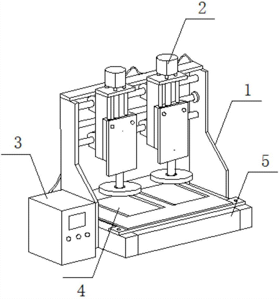 Stamping device for machining automobile stamping part