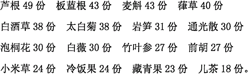 Medicine for treating chronic pneumonia and preparation method