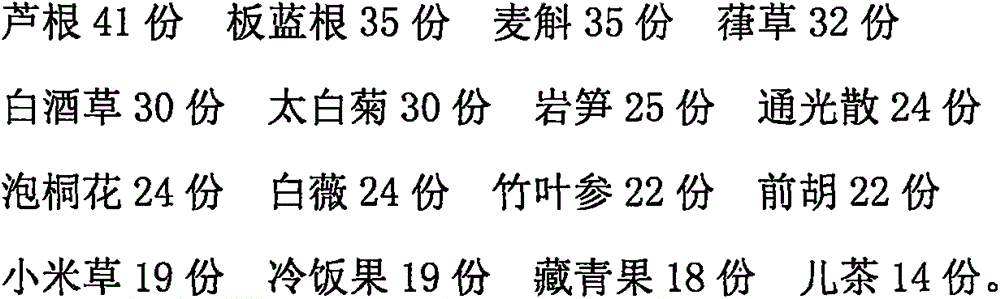 Medicine for treating chronic pneumonia and preparation method