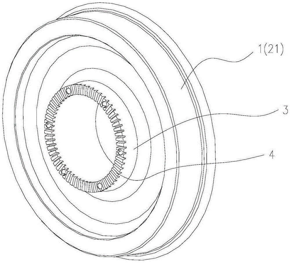 Hollow axle bridge structure and light wheel pair