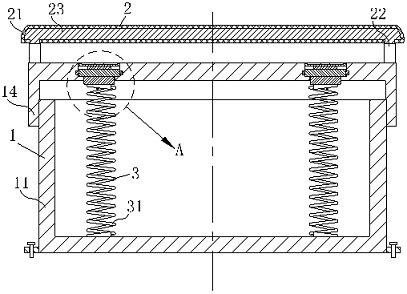 A car seat spring damping structure that is easy to disassemble and replace