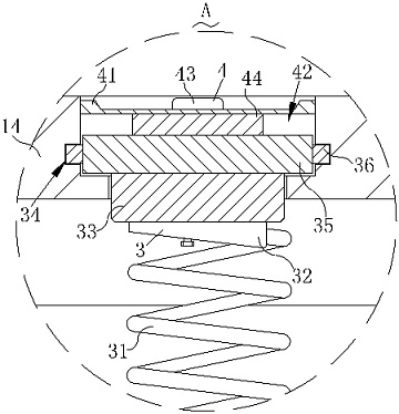 A car seat spring damping structure that is easy to disassemble and replace