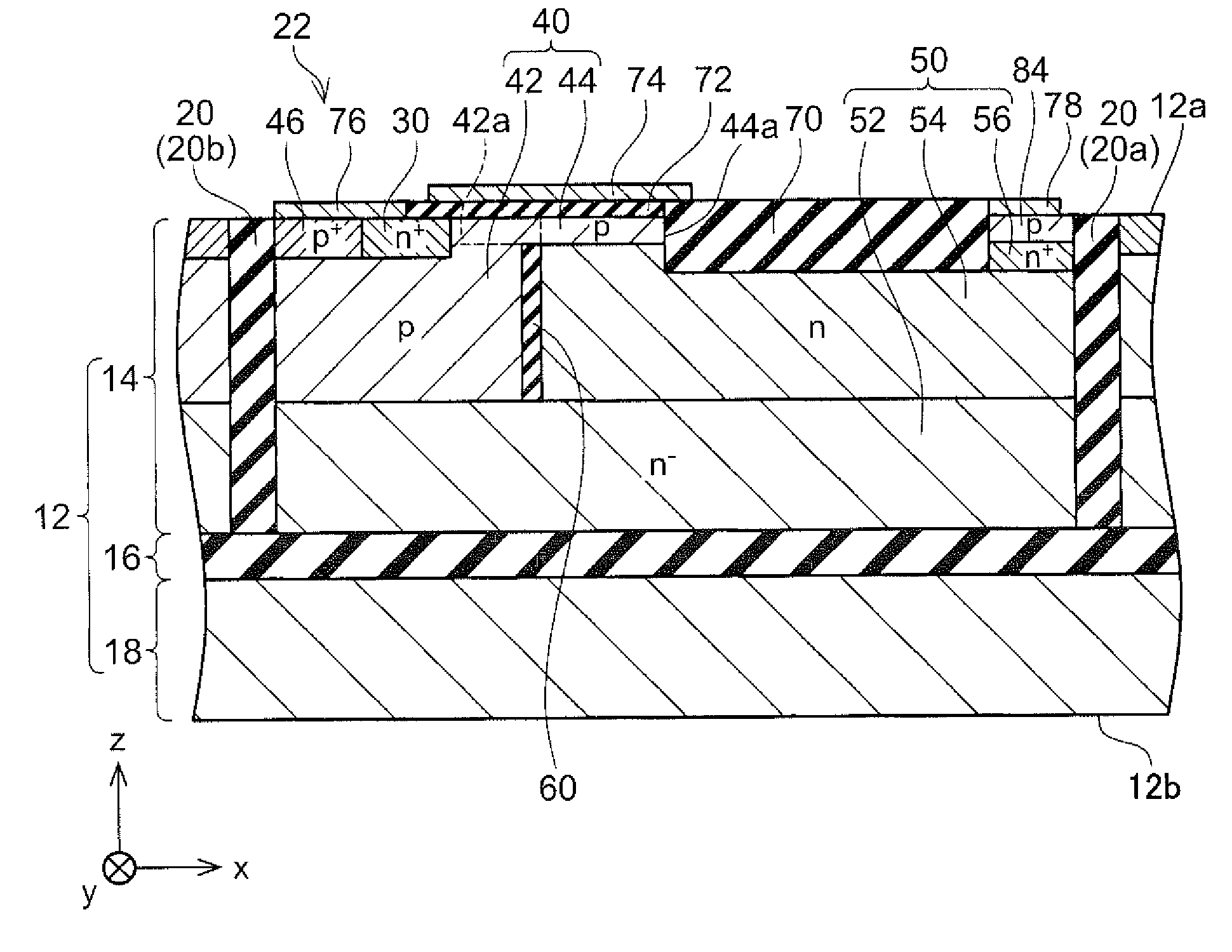 Insulated gate switching element and method of controlling the insulated gate switching element