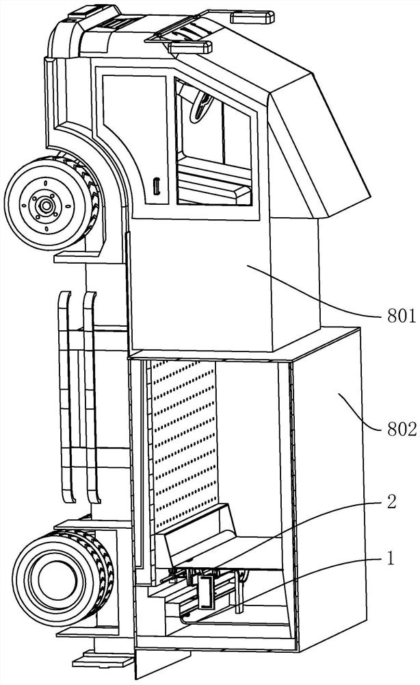 Live pig transport vehicle