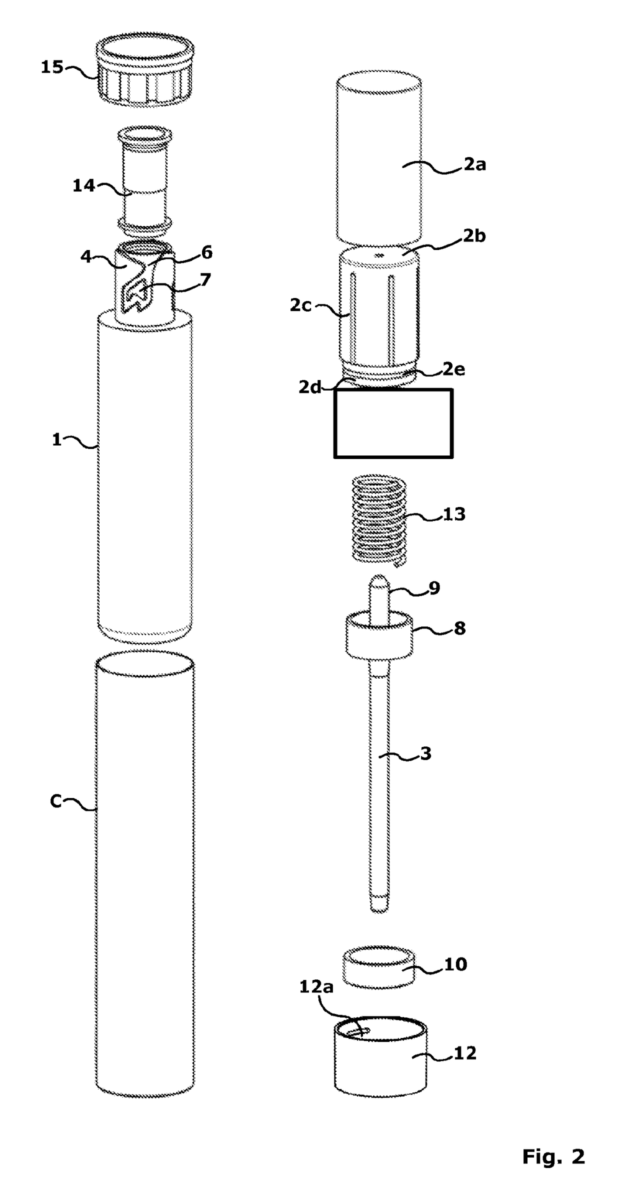 Container with improved opening system