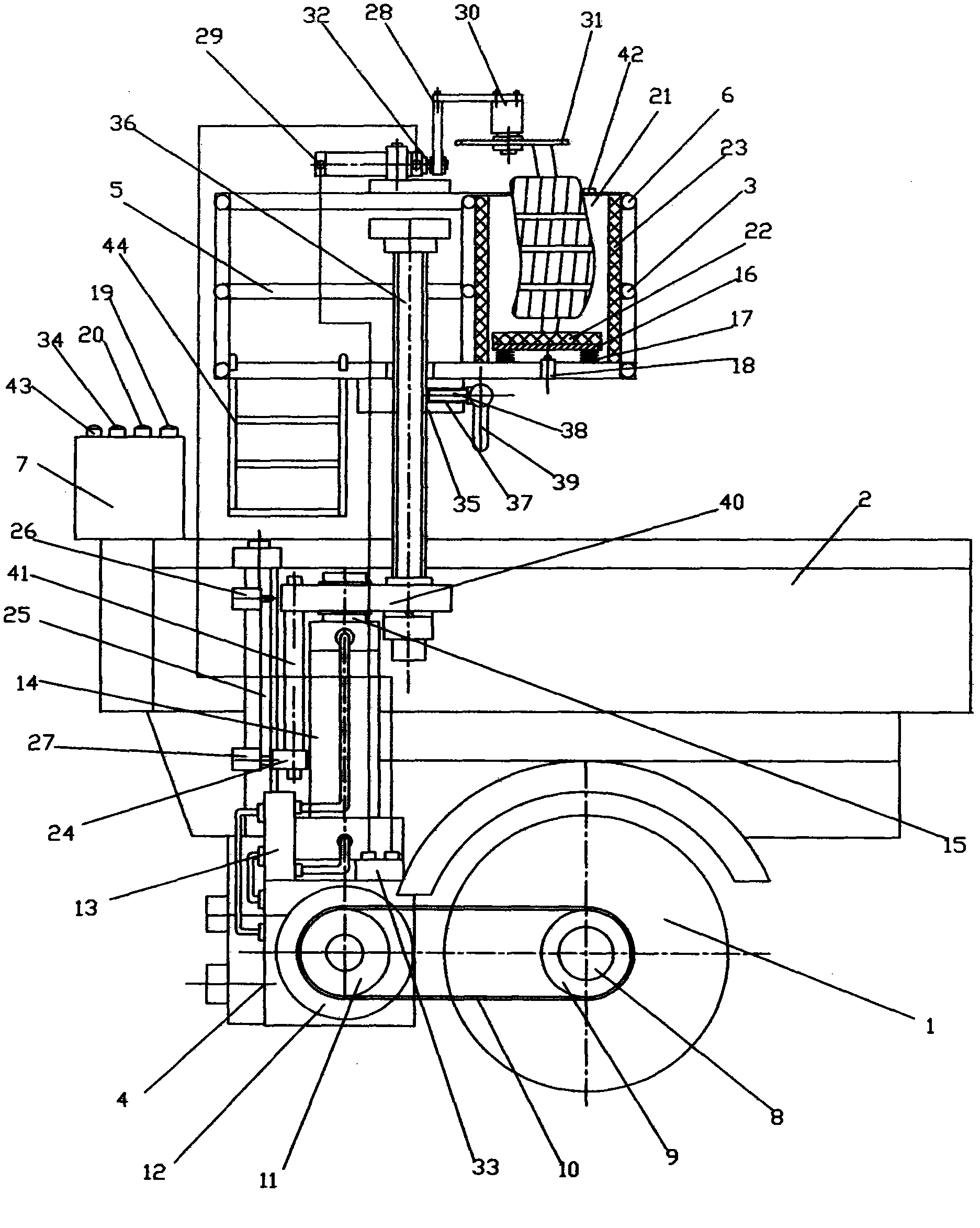 Farmland banana harvester