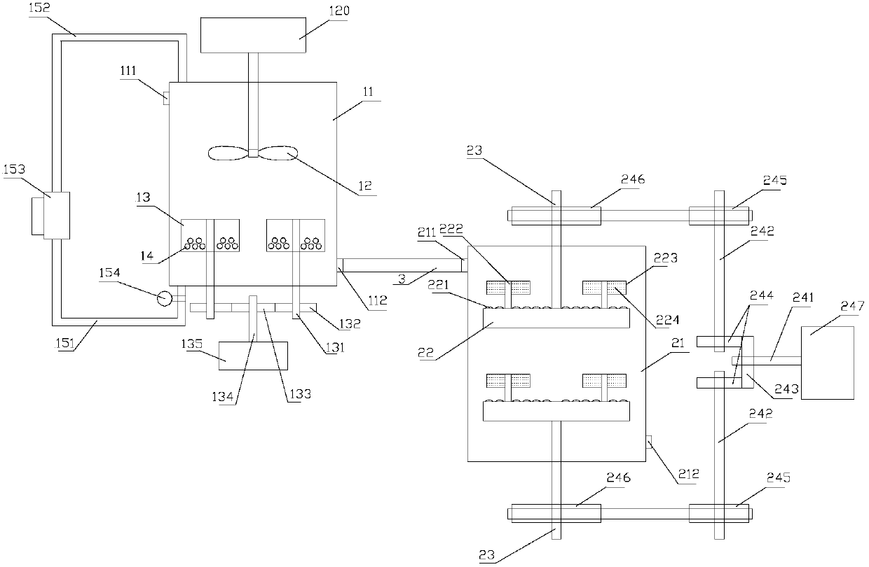 Water-based paint grinding system with cycle hedge function