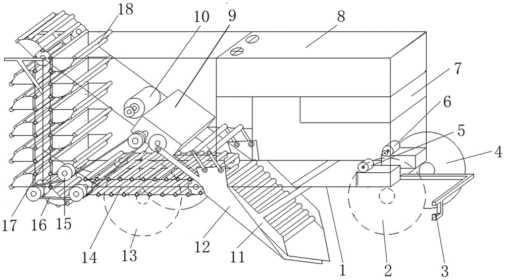 Underground crop digging robot and its control method