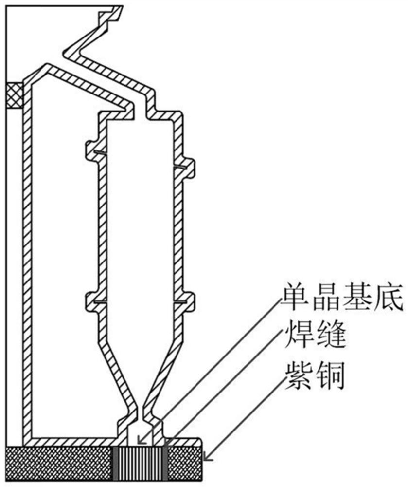 Substrate-triggered directional solidification of single crystal superalloys