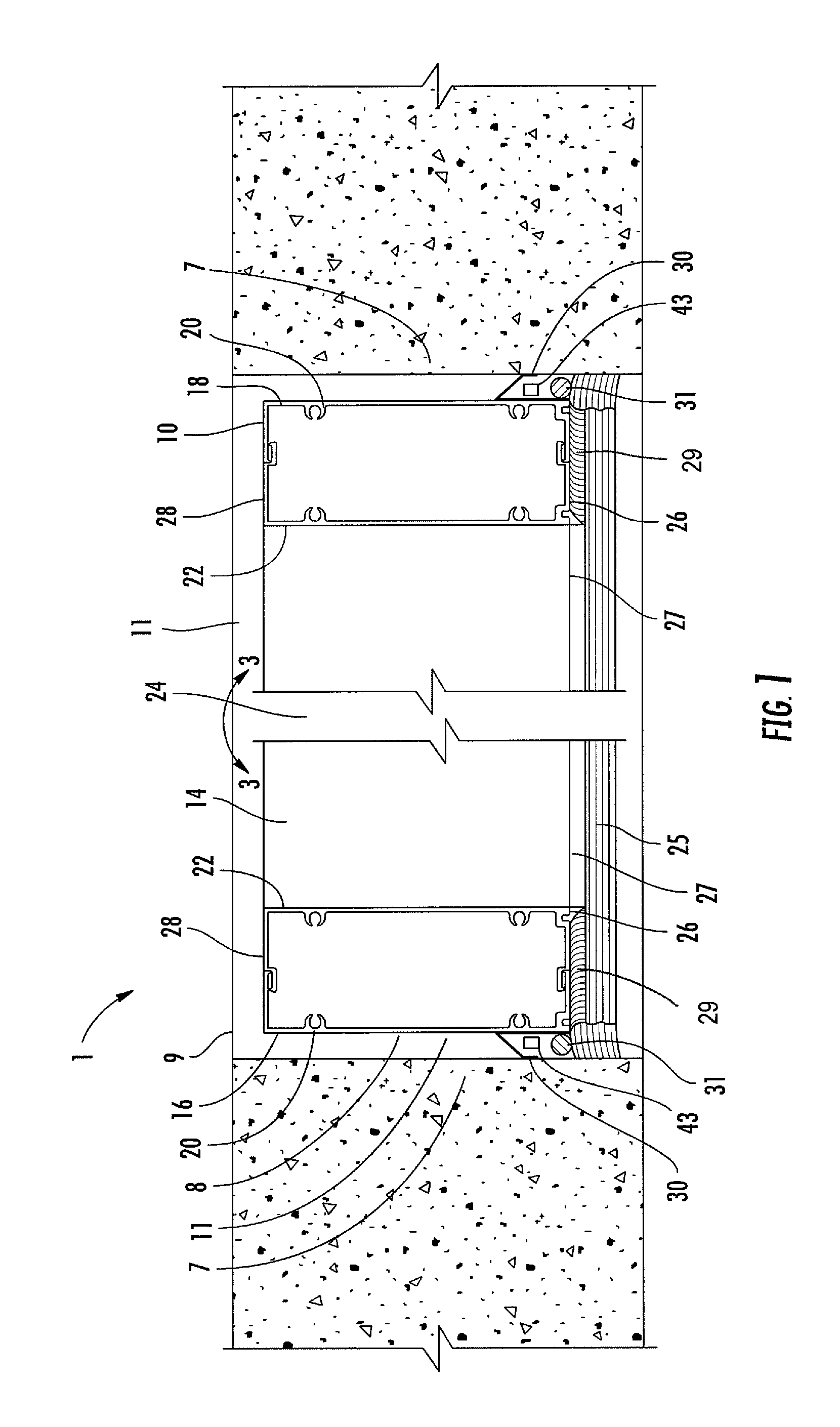 Window structure with expansion member for inhibiting flood waters