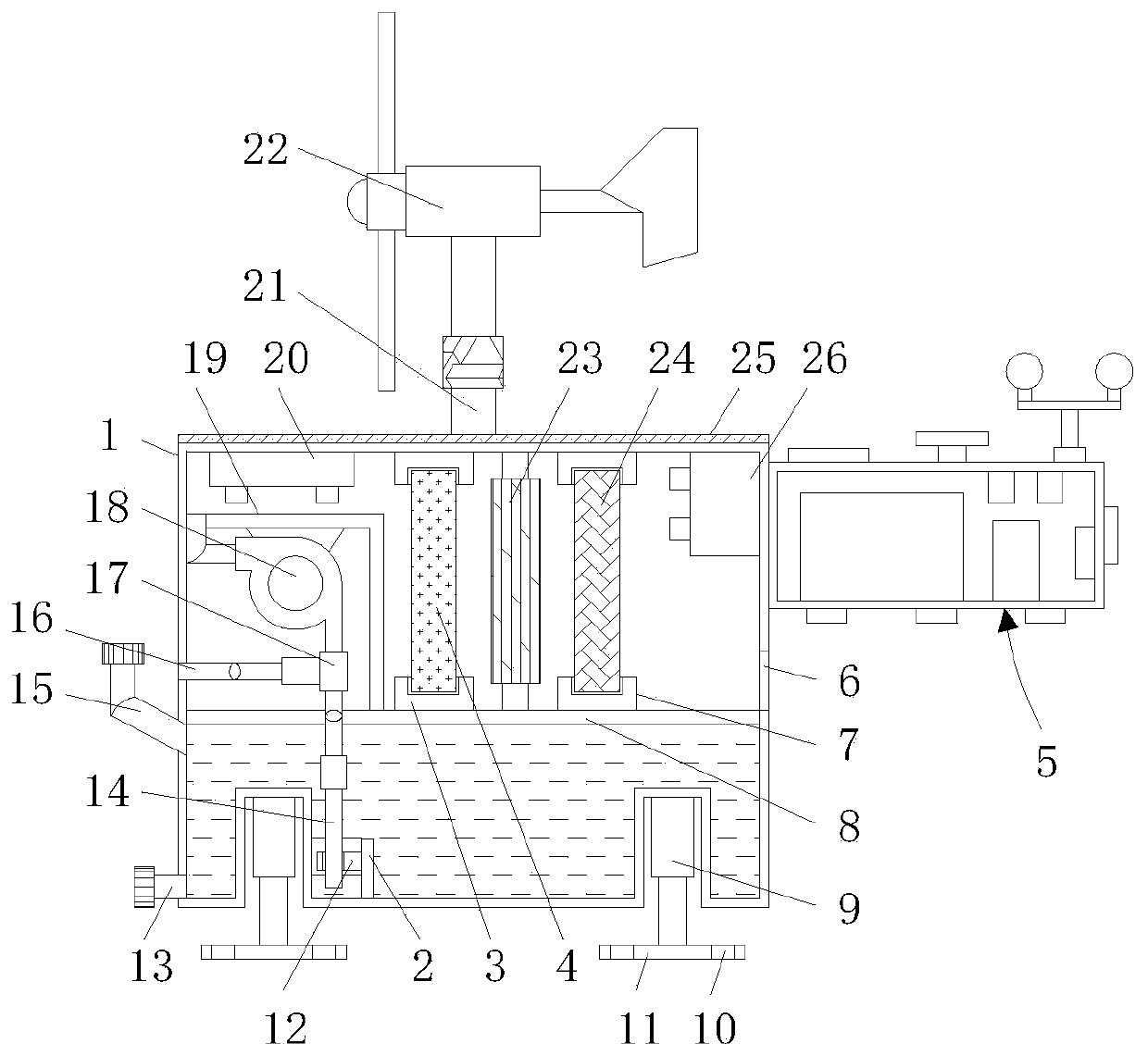 Dust remover with air quality detection function