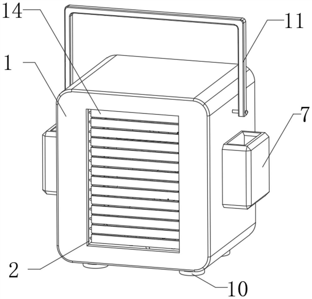 Electric heating type desktop warmer with adjustable wind direction