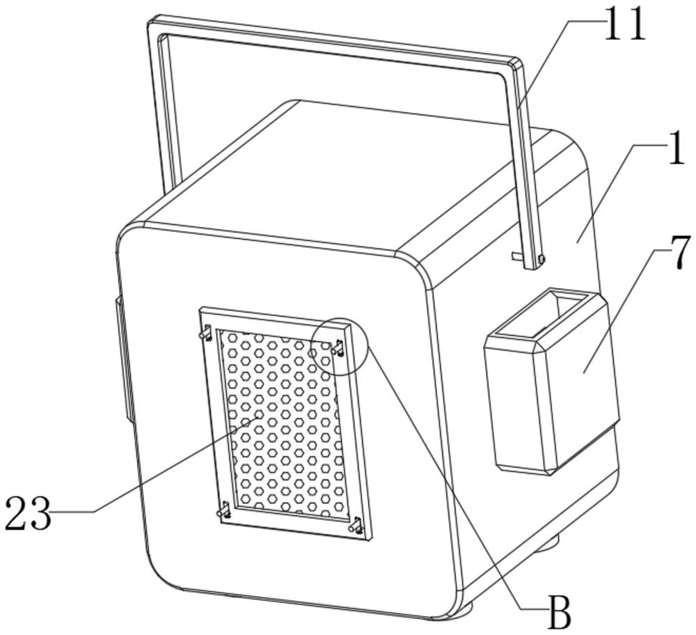 Electric heating type desktop warmer with adjustable wind direction