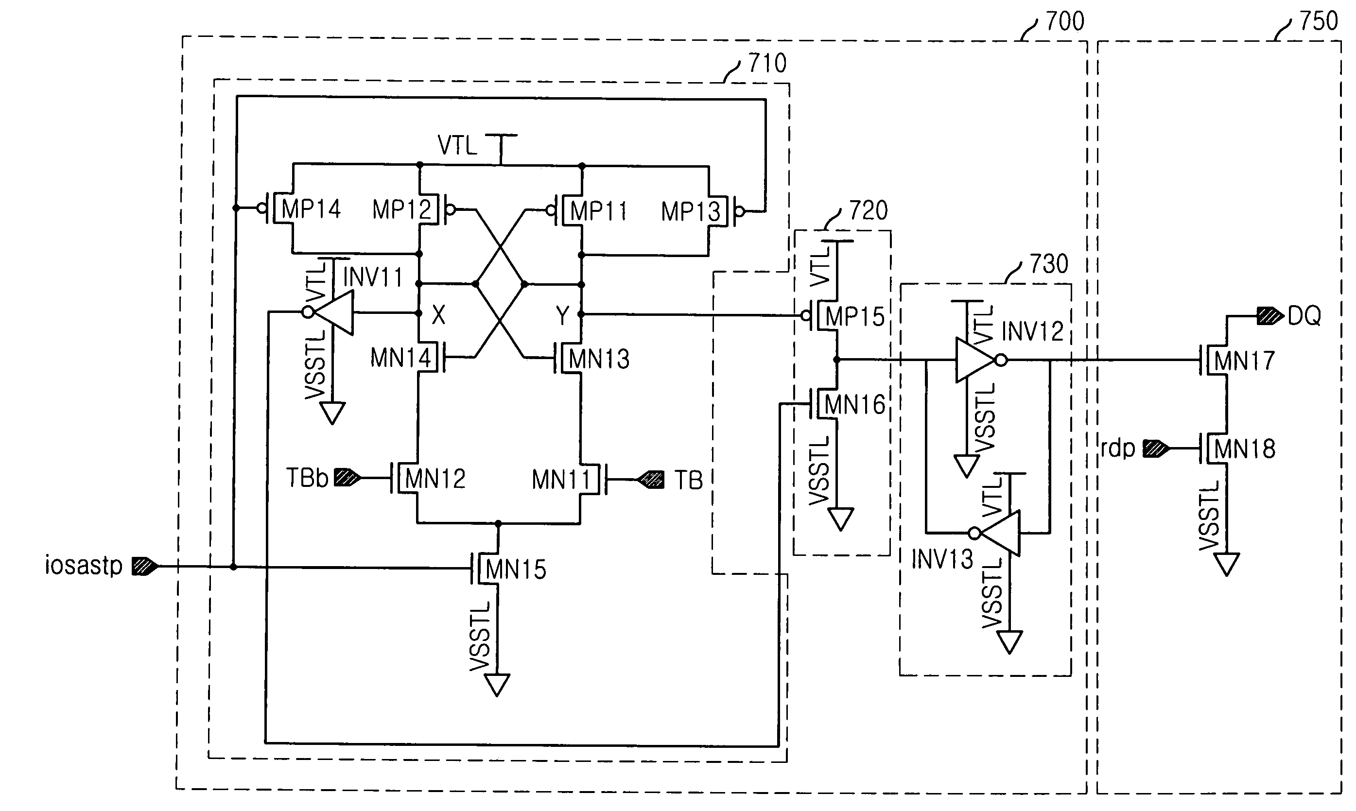 Bus connection circuit for read operation of multi-port memory device