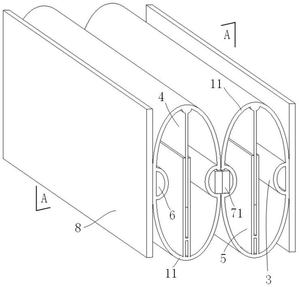 A self-restoring metal double-tube space shock-absorbing and energy-dissipating device with shock-proof damage