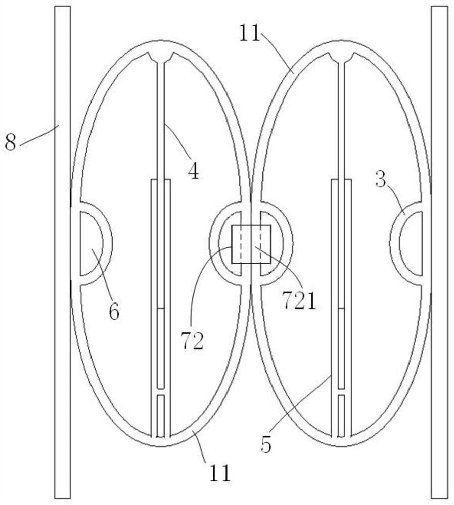 A self-restoring metal double-tube space shock-absorbing and energy-dissipating device with shock-proof damage