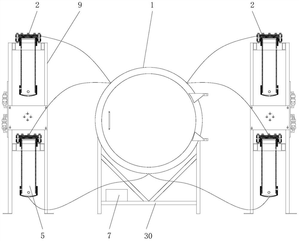 Liquid injection equipment for carbon fiber batteries