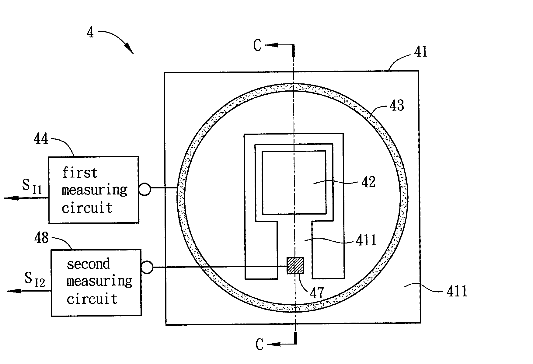 Passive alternating current sensor