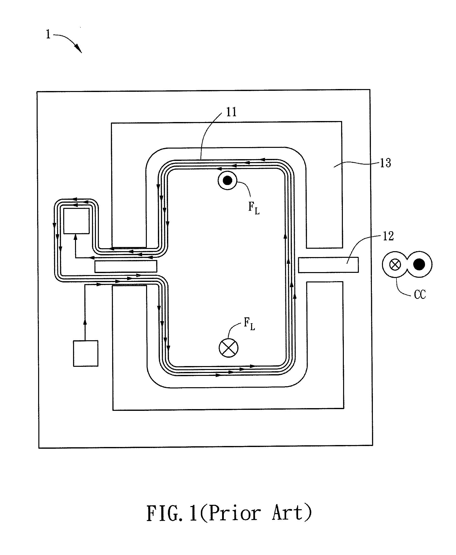 Passive alternating current sensor