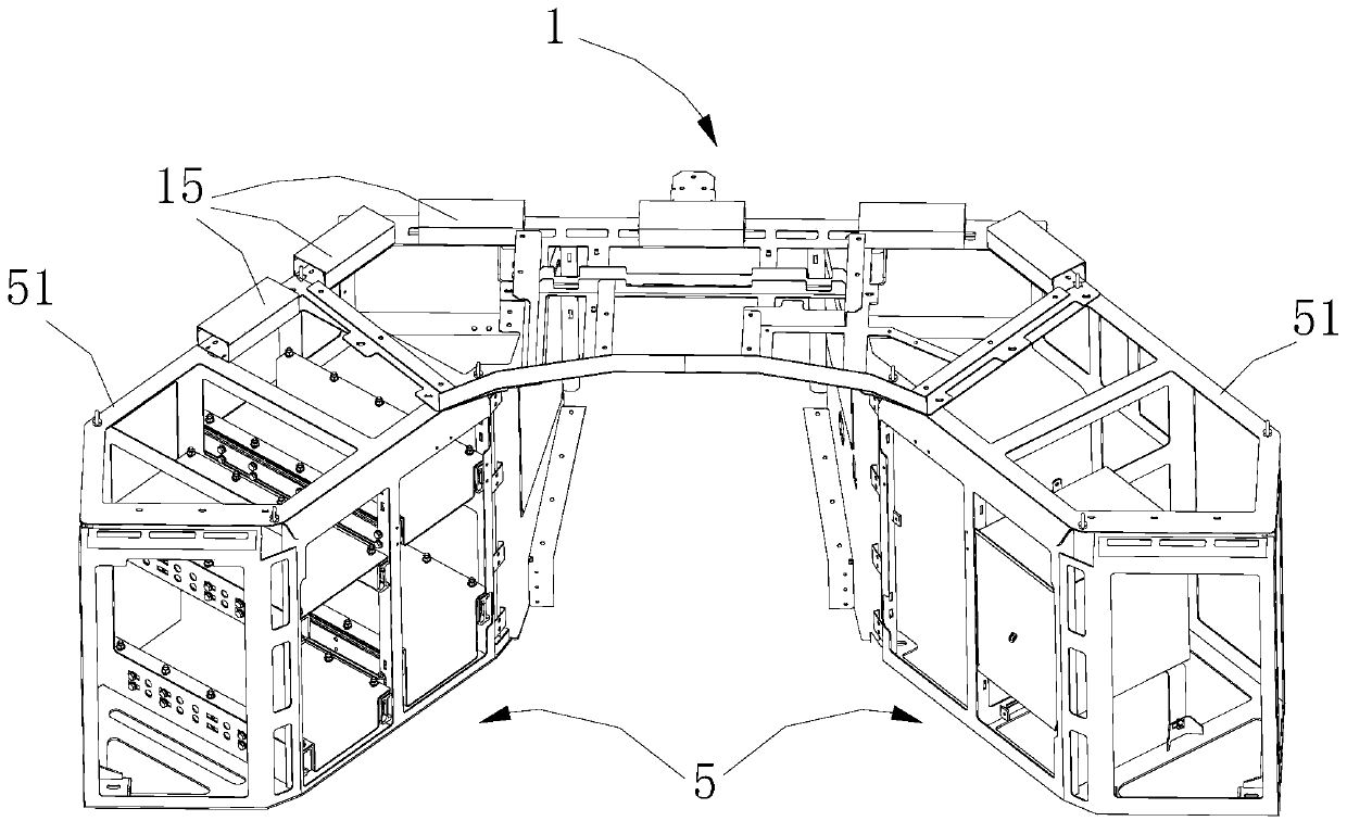 A kind of driving platform frame and driving platform