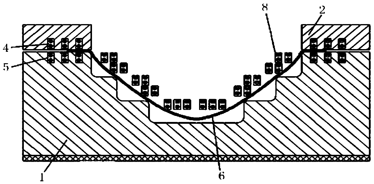 A device and method for manufacturing stepped cylindrical parts based on multi-directional magnetic force drive