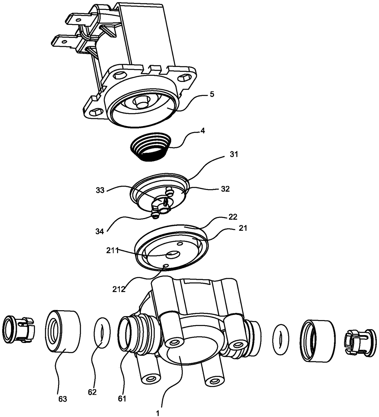 High-sealability fast connection water valve