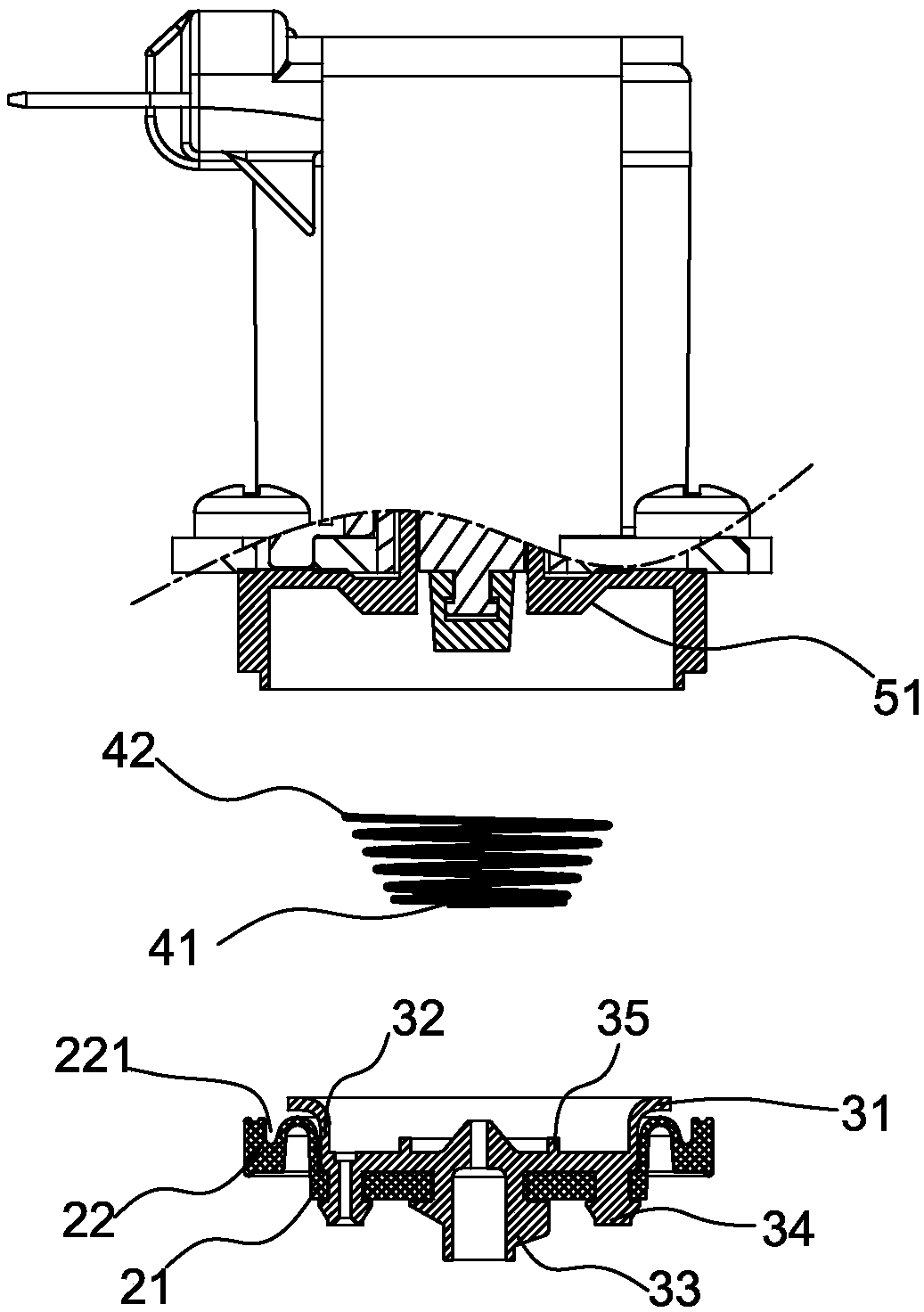 High-sealability fast connection water valve