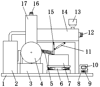 Feed granulation device with drying function for animal husbandry