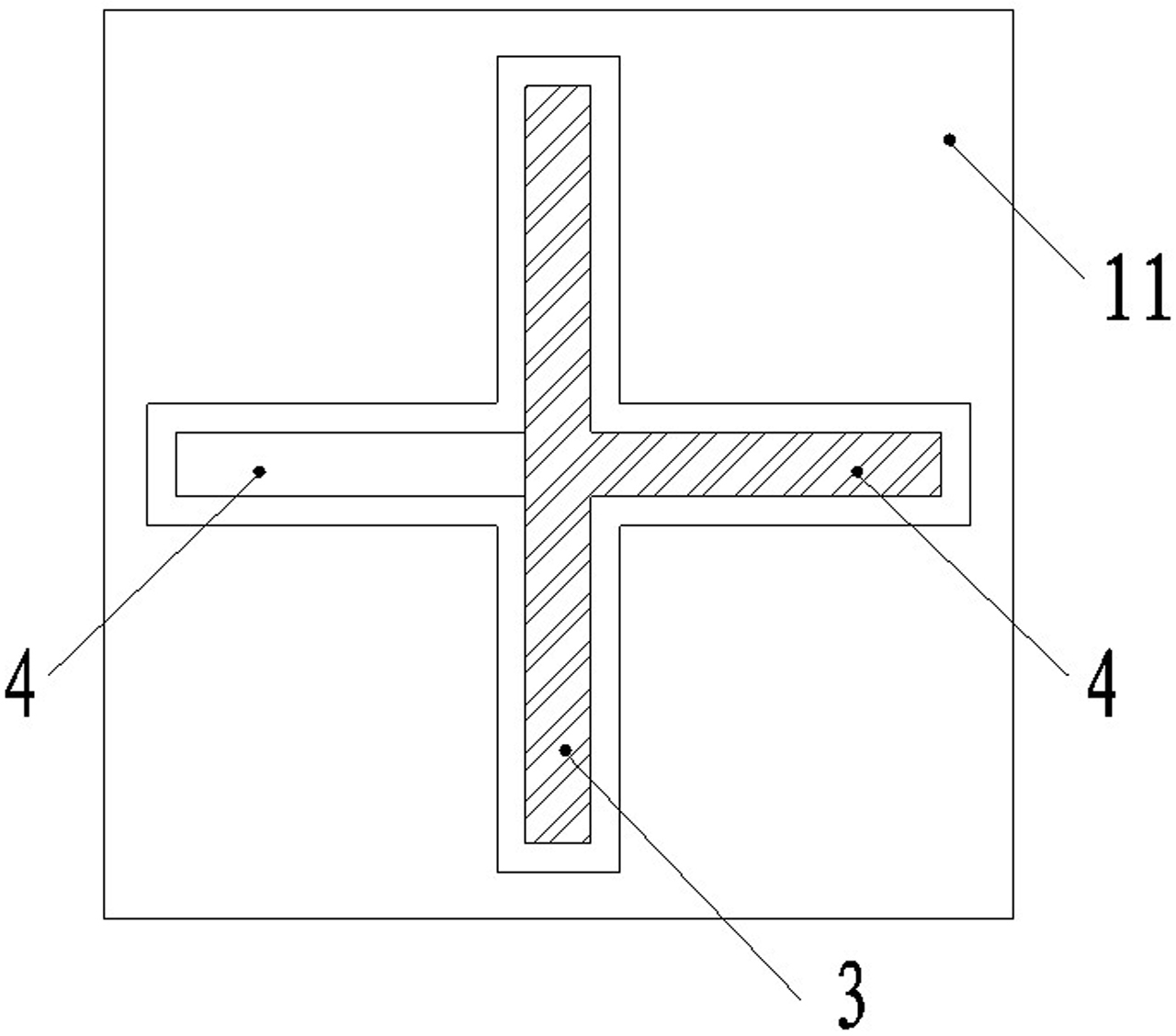 Rod type core bar bending restrain steel support