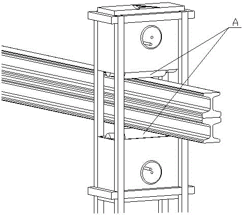 Third-rail online shaping device and its double-cylinder production method in conjunction with the third guide rail