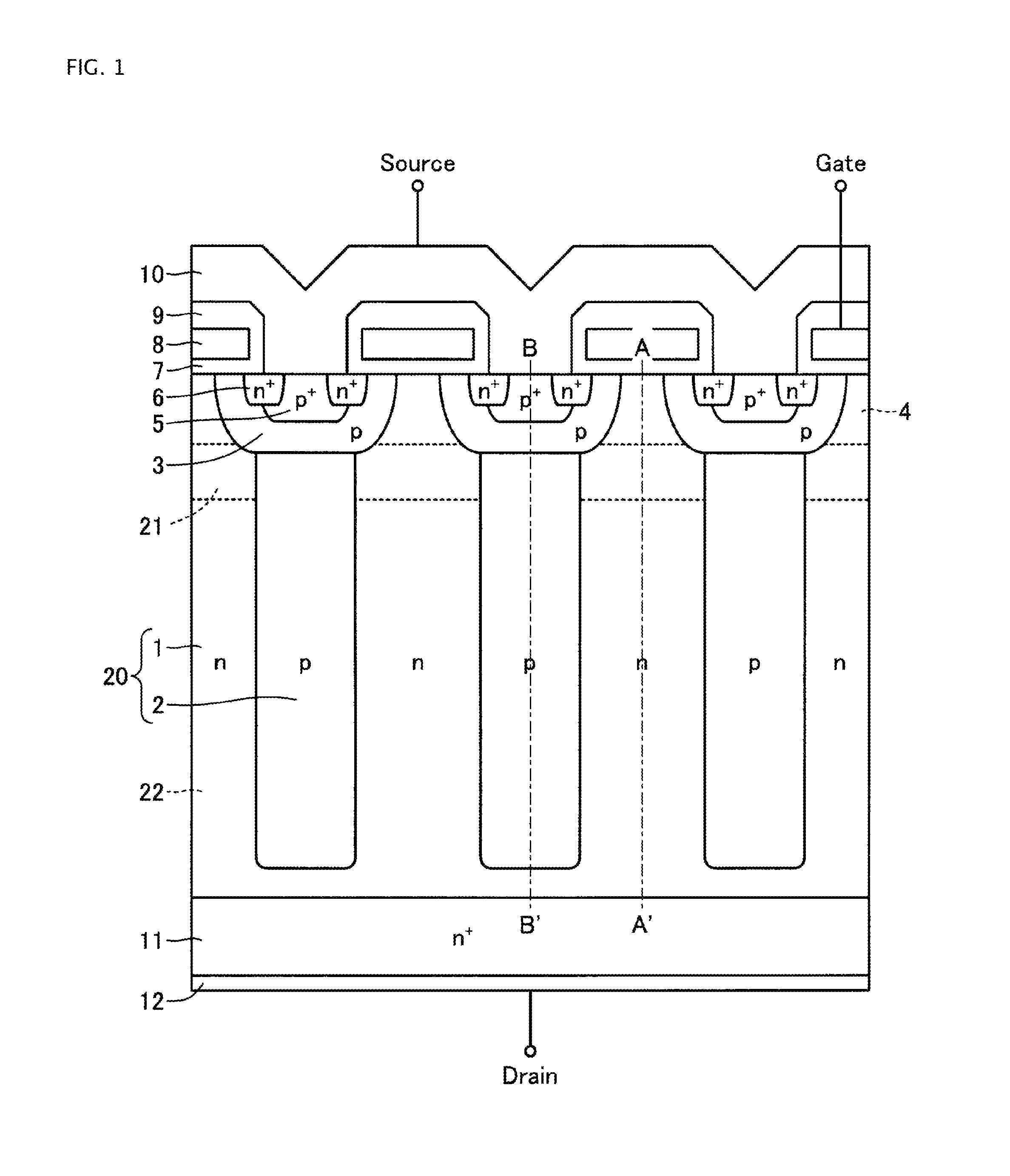 Superjunction semiconductor device with reduced switching loss