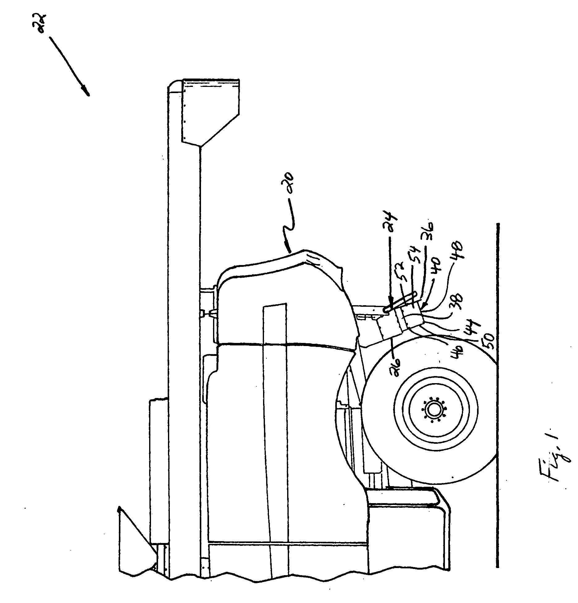 Adjustable crop residue flow distributor for a vertical spreader of an agricultural combine