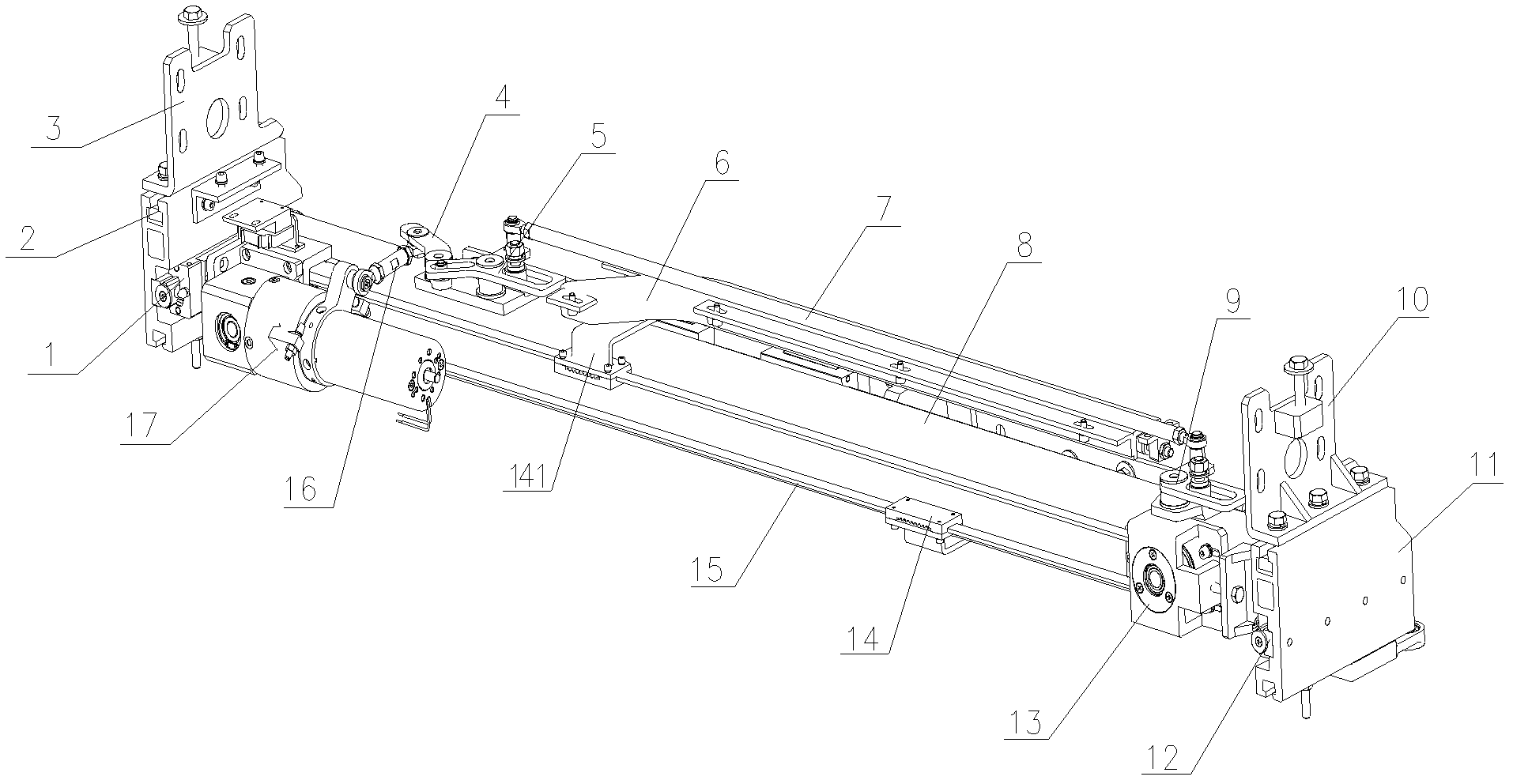 Locking and unlocking mechanism of power-driven sliding plug door