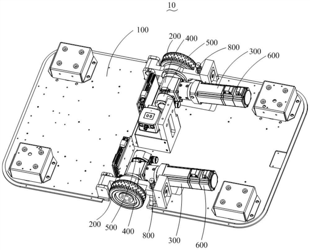 Driving device for automatic guided vehicle, automatic guided vehicle and robot