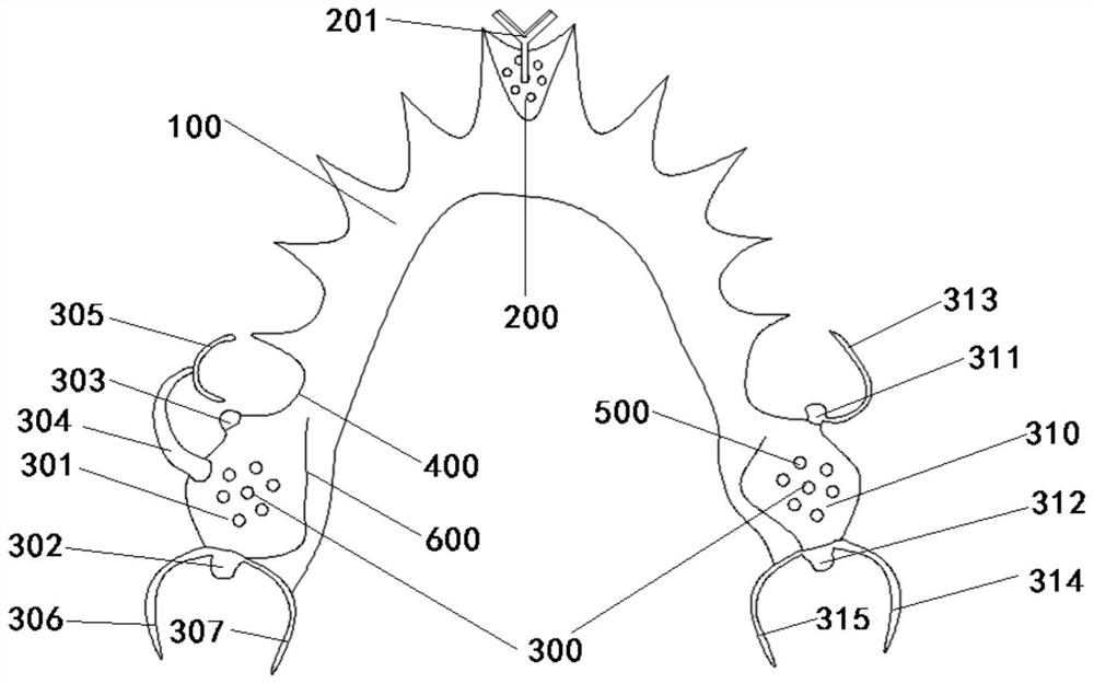 Titanium alloy denture bracket and manufacturing method thereof