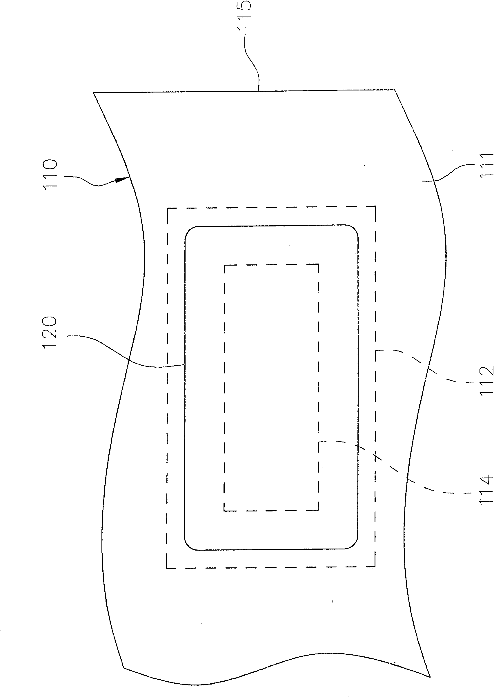 Wafer structure of projection definization